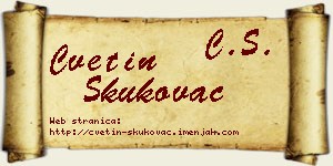 Cvetin Skukovac vizit kartica